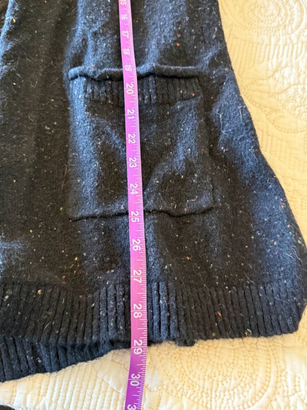 Love Ellie soft black cardigan with an open front and two nice pockets. - Picture 6 of 6